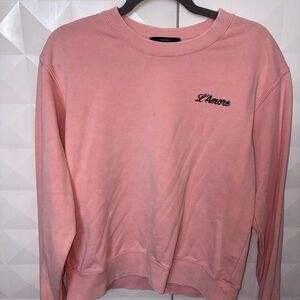Pink Crewneck Sweatshirt L'Amore 💖